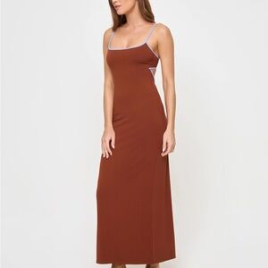 LSPACE Jordana Dress - brown and blue - size small